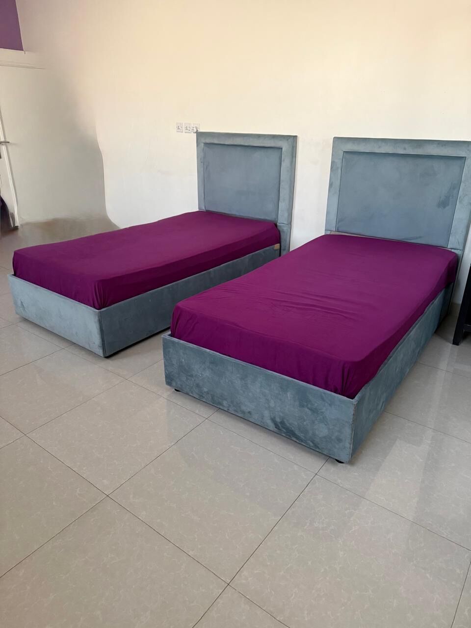 Al Malaz, Furniture, SAR 650,  4 Single Beds For Sale Including Mattresses