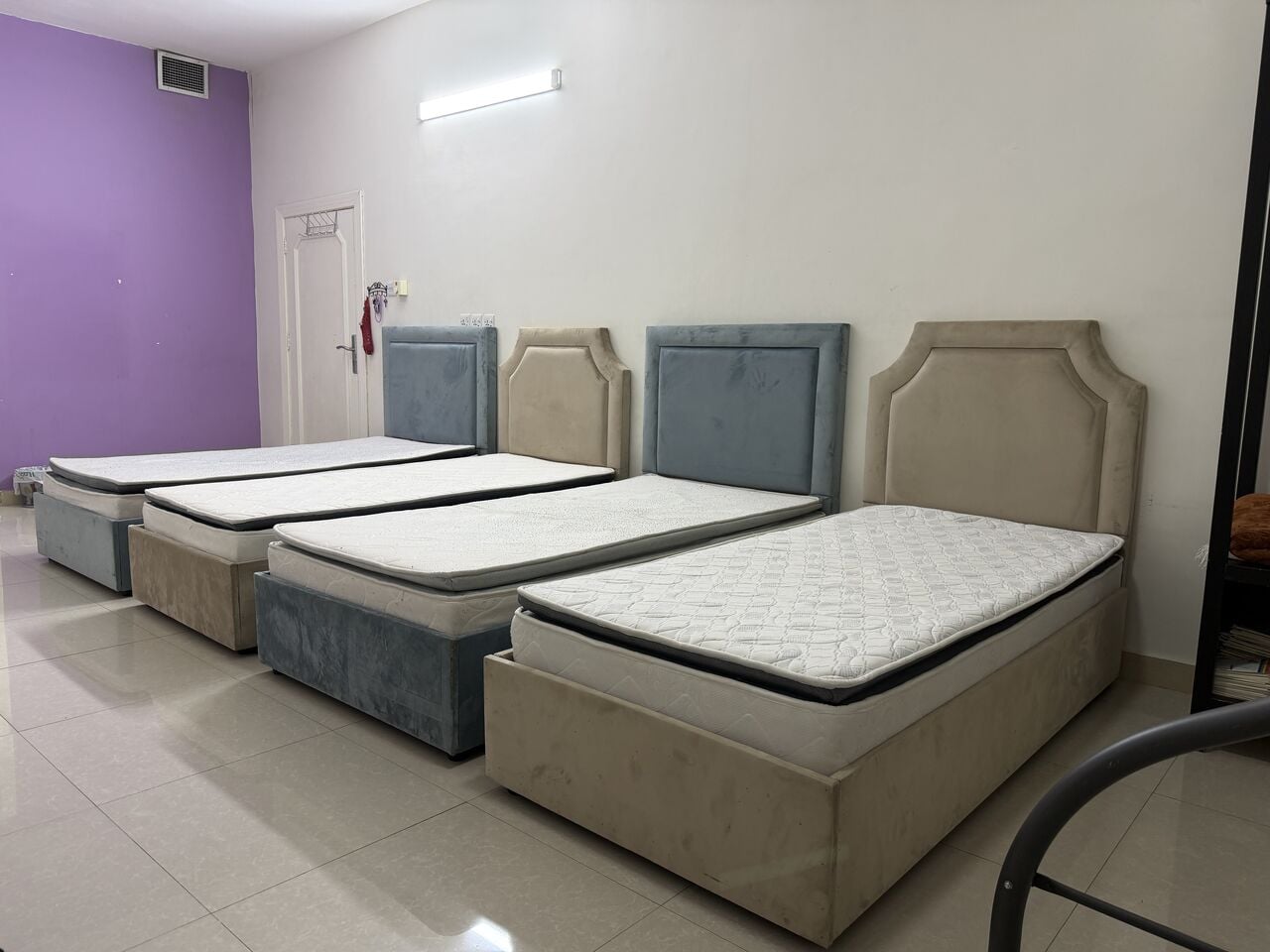 Al Malaz, Furniture, SAR 650,  4 Single Beds For Sale Including Mattresses