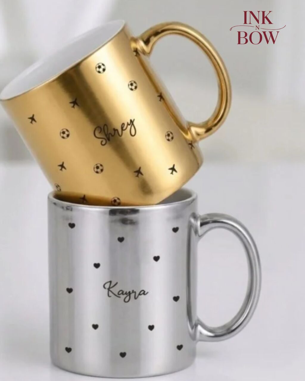 Mumbai, Household Items, INR 599,  Custom Engraved Gift Buy Personalized Metallic Mug Online - Ink N Bow