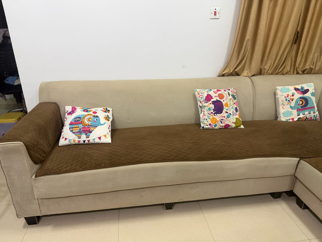 Al Jubail Al Balad, Furniture, SAR 800,  L-Shaped 8 Seater Sofa