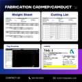 CADmep CAMduct رسومات الوسم قوائم القطع وكشوفات الأوز