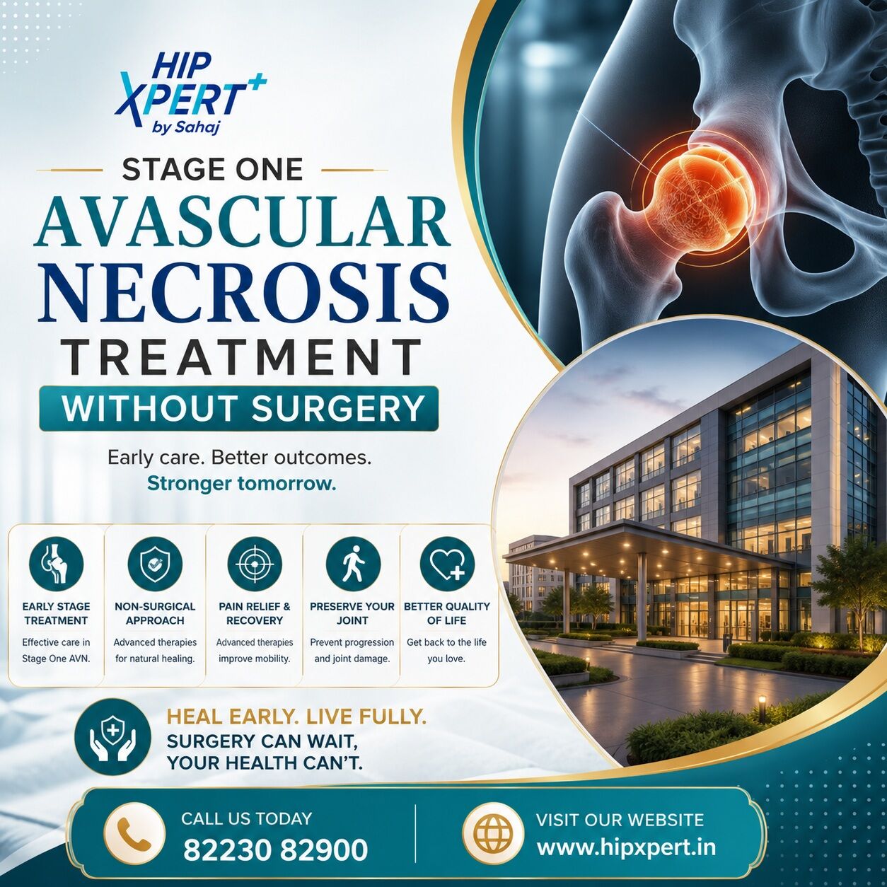 Indore, Health, Stage One Avascular Necrosis Treatment Without Surgery - Hip Xpert
