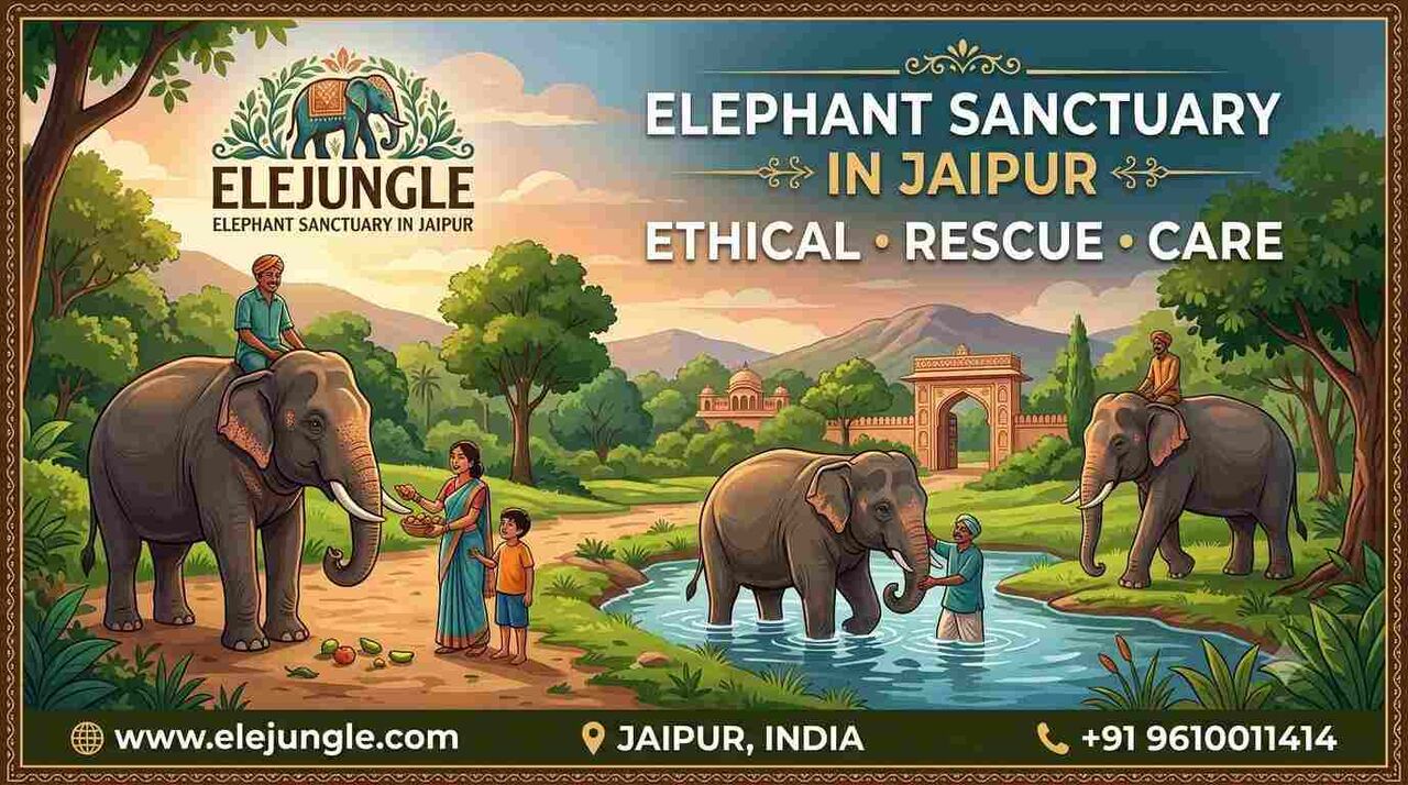 Jaipur, Travel, Beyond The Forts: Discover Jaipur&rsquo;s Gentle Giants At EleJungle Sanctuary
