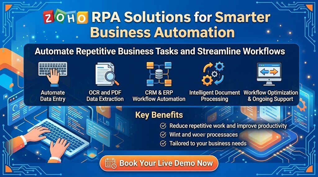 Jaipur, Software, Zoho RPA Solutions For Smarter Business Automation