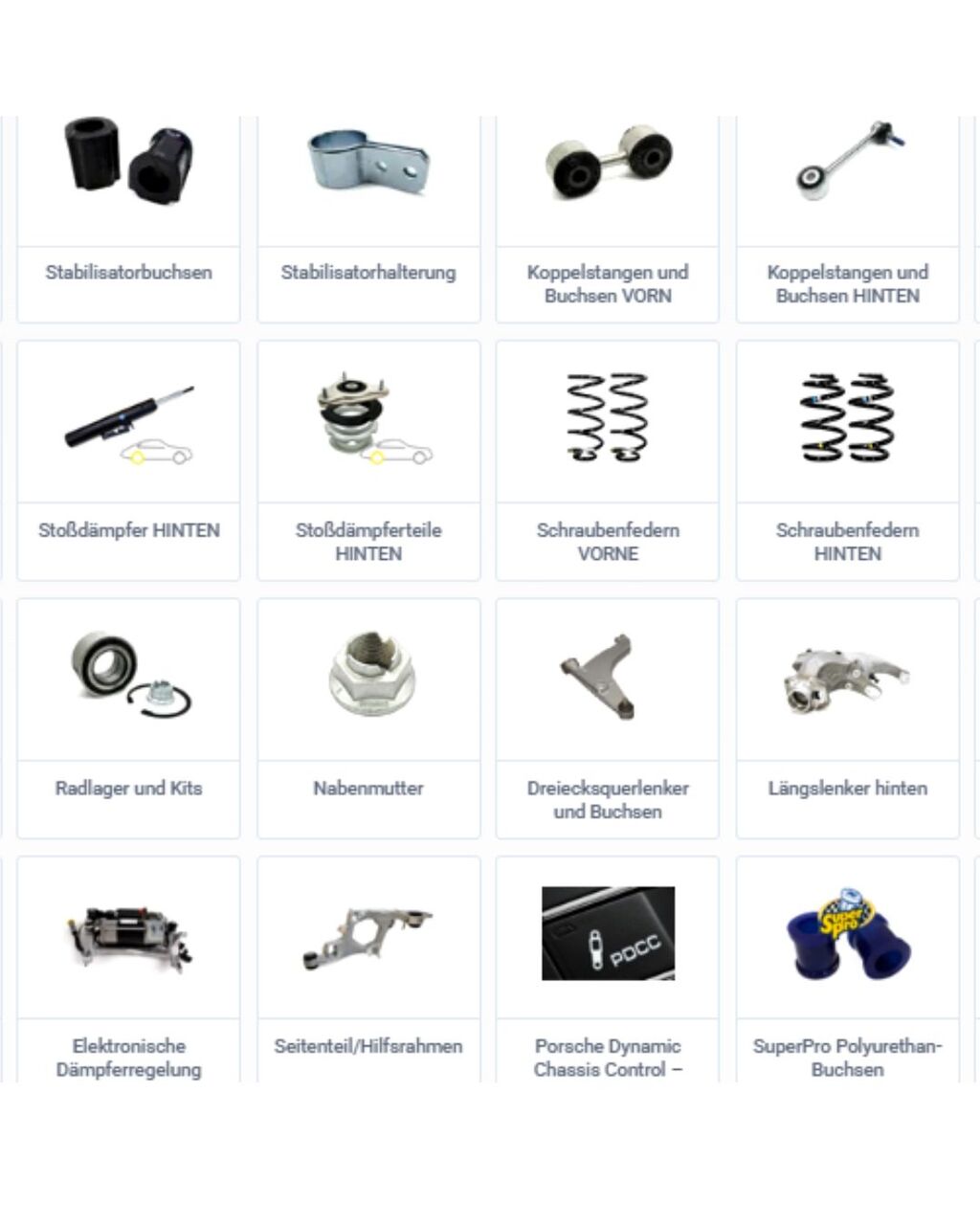 London, Auto Parts, Porsche Suspension & Axle Parts