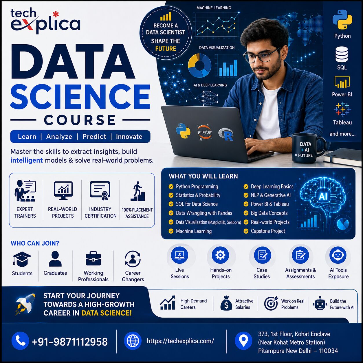 New Delhi, Lessons Offered, Data Science Course In Delhi