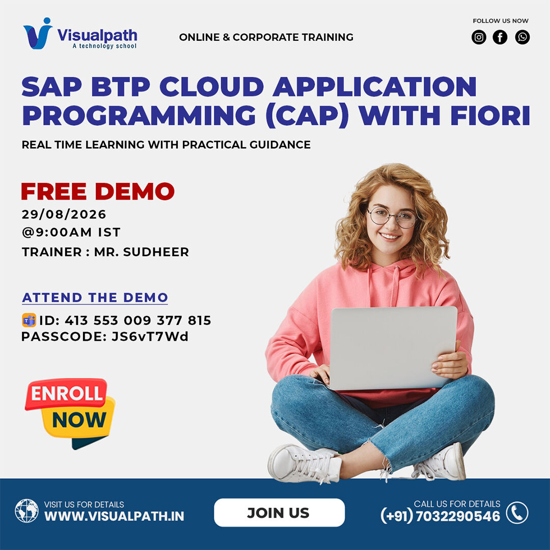 Hyderabad, Education, SAP BTP CAP Fiori Apps Free Demo By Experts