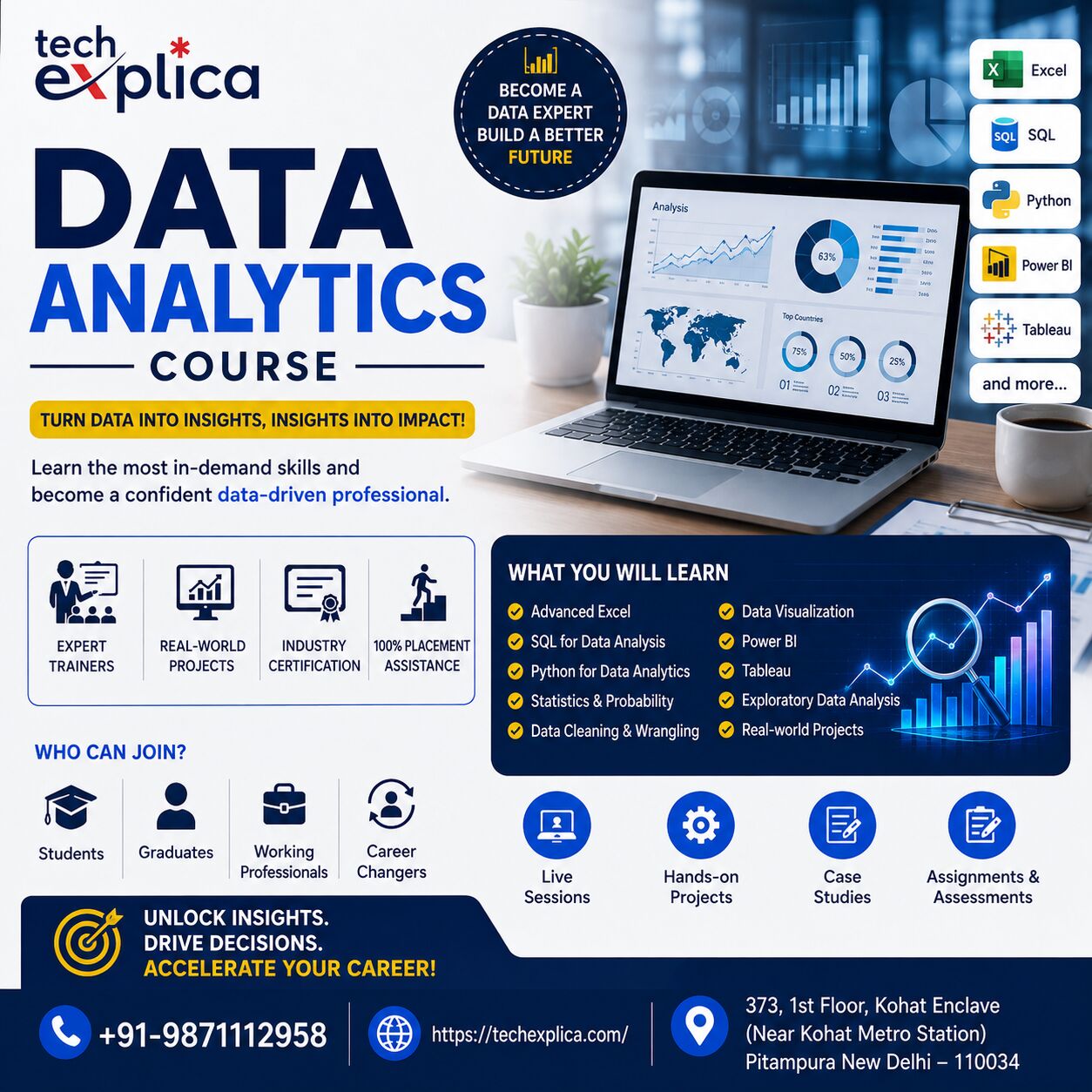 New Delhi, Lessons Offered, Data Analytics Course In Delhi