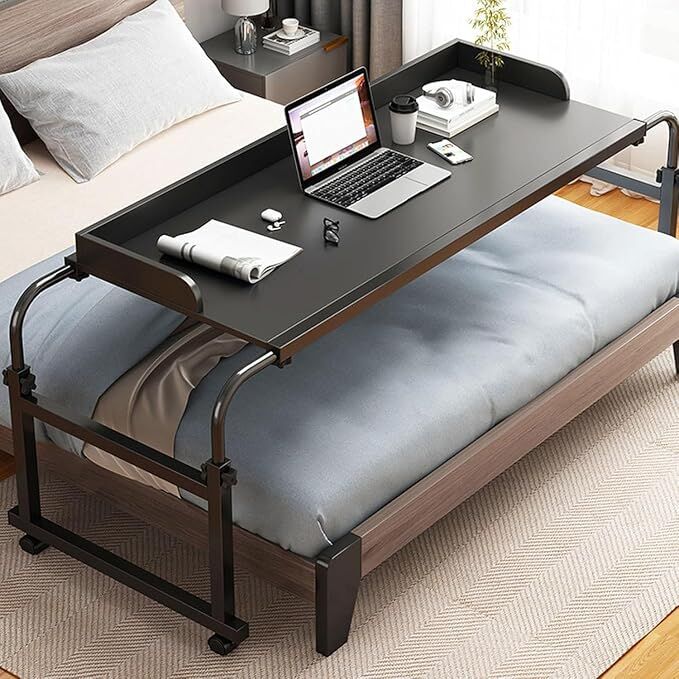 Al Aziziyah, Furniture, SAR 250,  Overbed Table, Over Bed Desk, Laptop Stand, Adjustable Laptop Desk