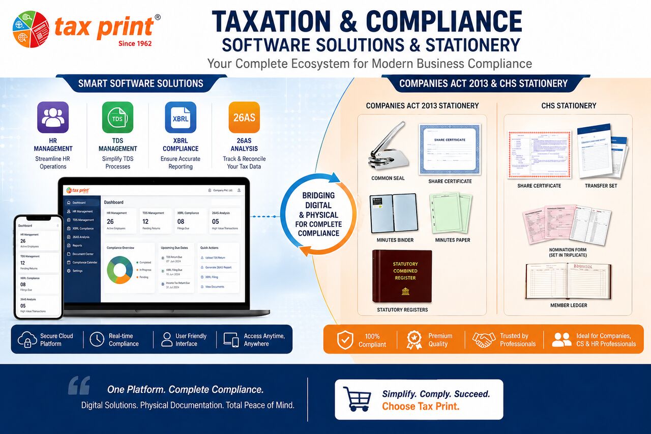 Mumbai, Software, Tax Print &ndash; Your Complete Ecosystem For Taxation, Compliance & Corporate Documentation