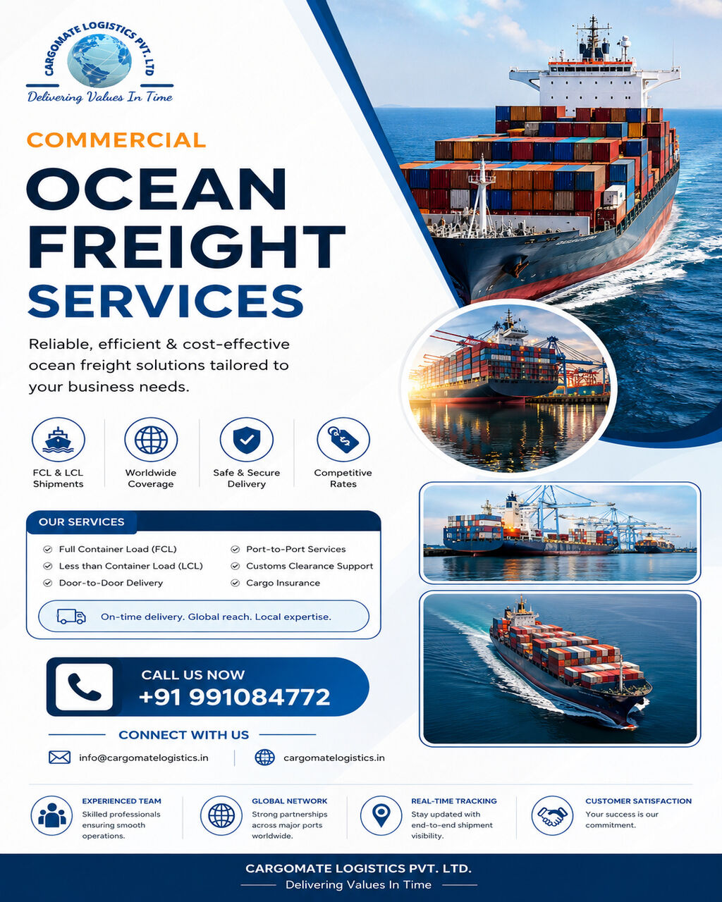 Delhi, Cargo, Sea Freight Services Delhi For Import & Export Cargo