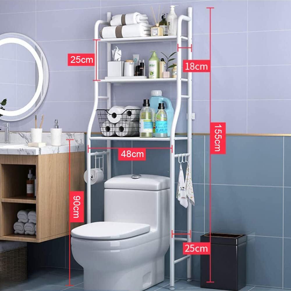 Al Aziziyah, Furniture, SAR 35,  Toilet Storage Rack, 3-tier Bathroom Storage Shelf