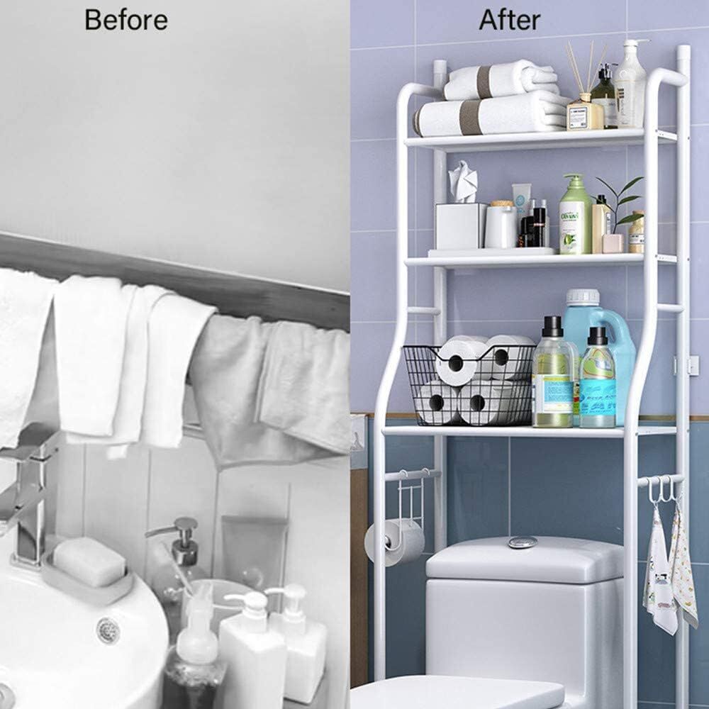 Al Aziziyah, Furniture, SAR 35,  Toilet Storage Rack, 3-tier Bathroom Storage Shelf