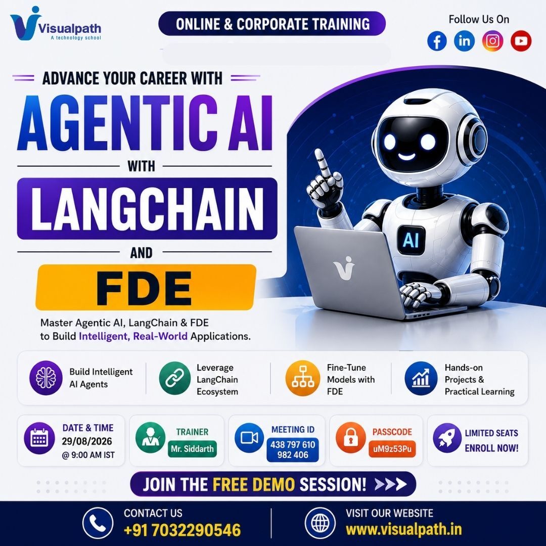 Hyderabad, Education, Join Free Demo: Agentic AI With LangChain And FDE Course
