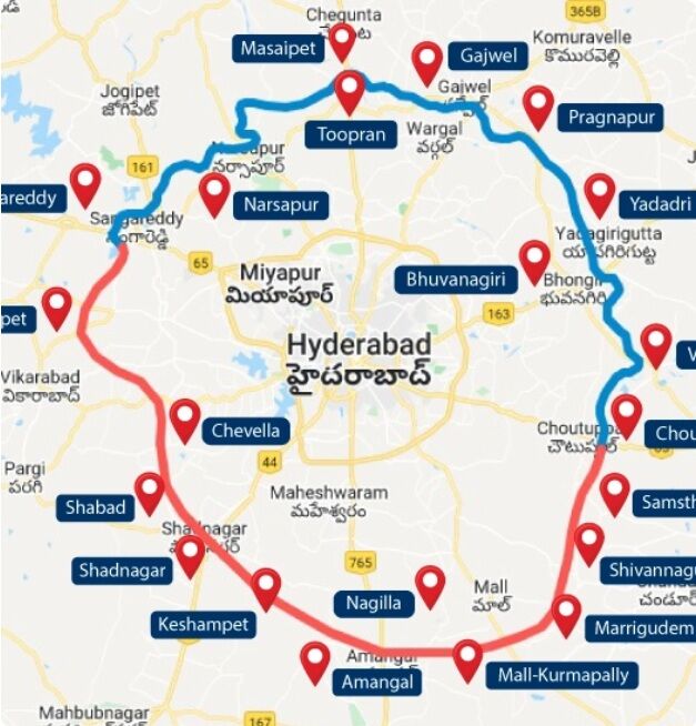 Hyderabad, Commercial Plots, SAR 4950,  South Hyderabad Growth Corridor, RR District - Commercial Land Facing 100ft Road