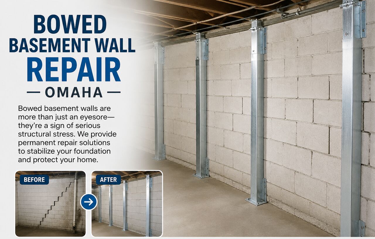 New York, Construction, Bowed Basement Wall Repair Omaha For Nebraska Homeowners