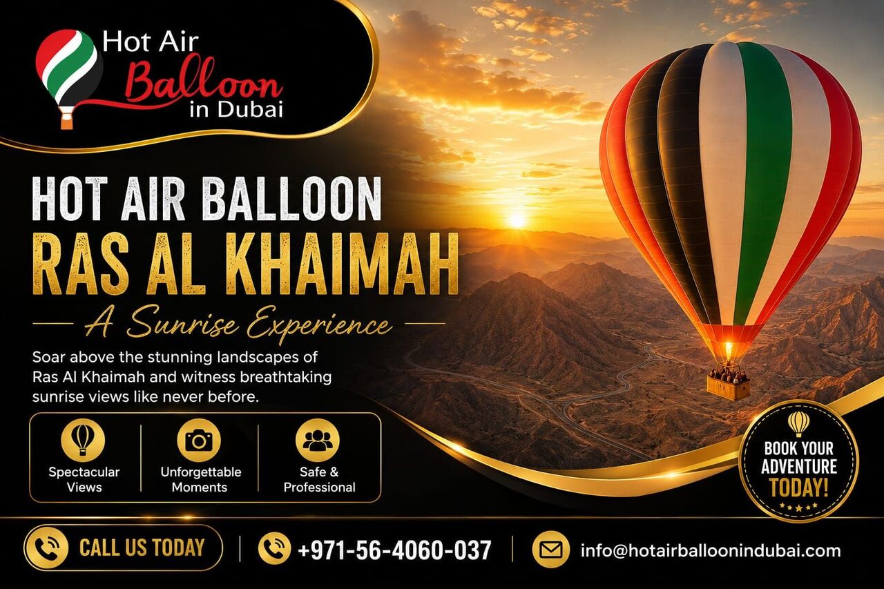 Dubai, Travel, Soar Above The Desert With Hot Air Balloon In Ras Al Khaimah