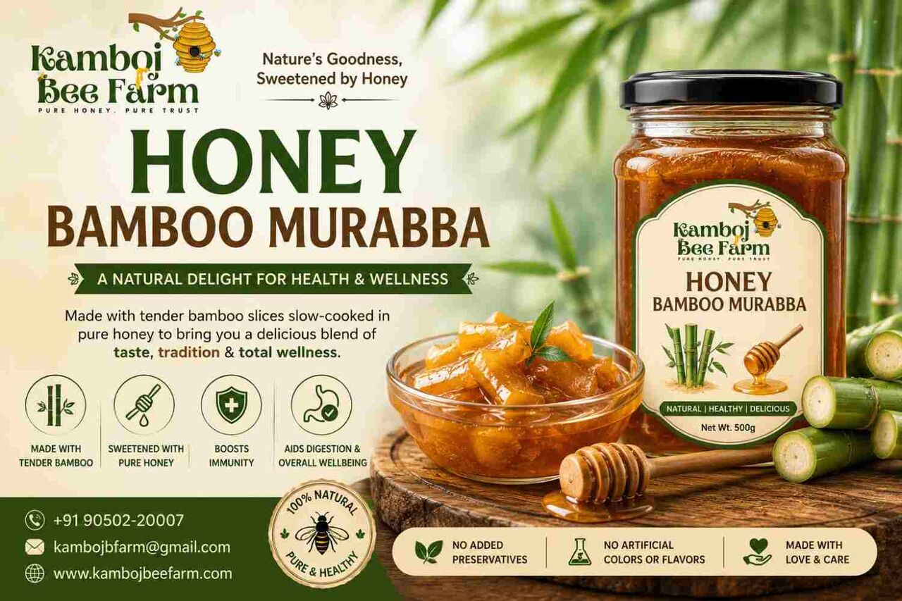 Mumbai, Food, INR 180,  Honey Bamboo Murabba - Kamboj Bee Farm
