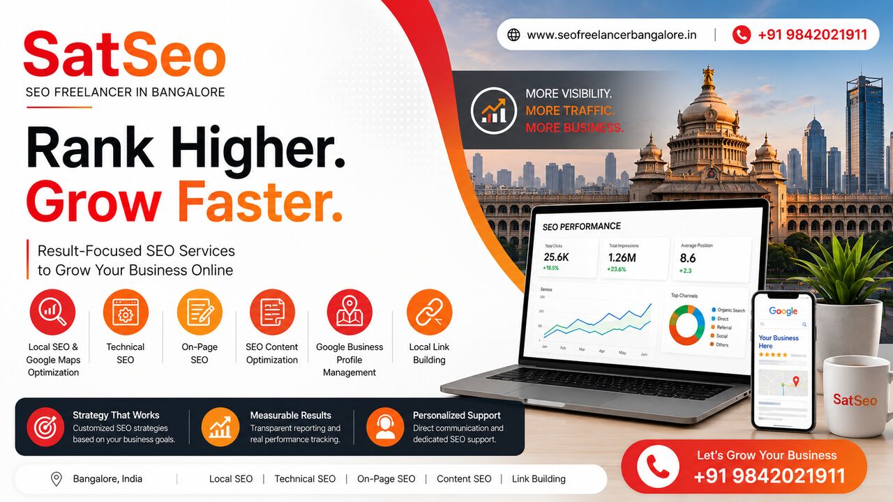 Bangalore, Business, SEO Freelancer In Bangalore For Targeted Organic Growth And Better Local Reach