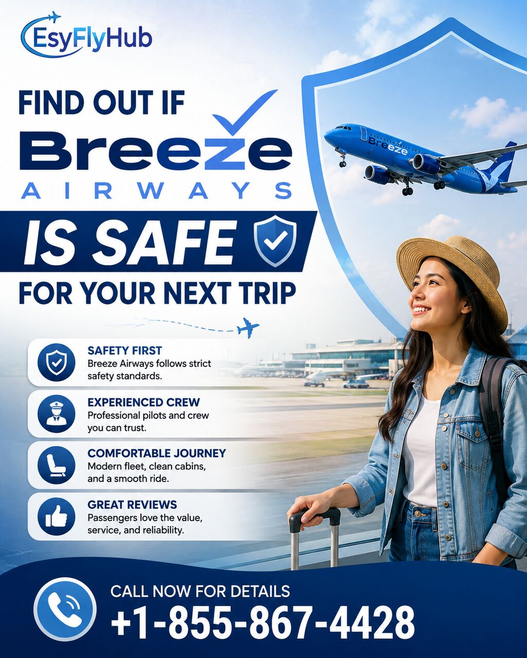 New York, Travel, Find Out If Breeze Airways Is Safe For Your Next Trip