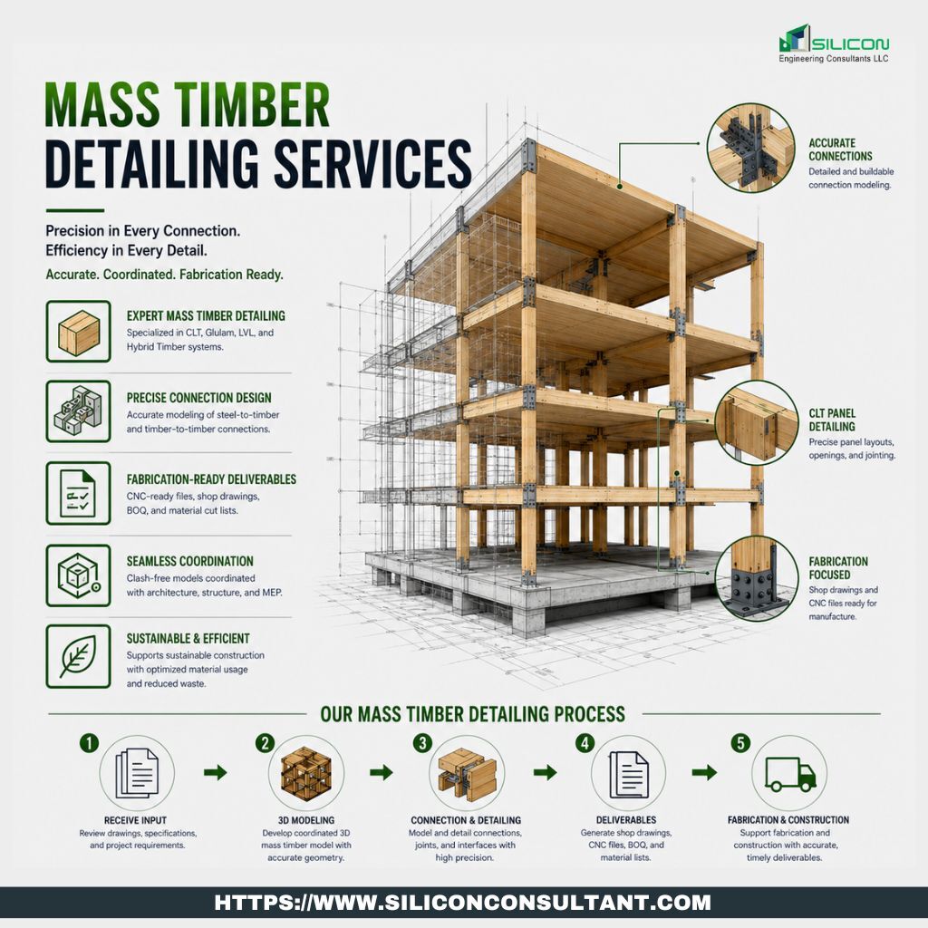 Dallas, Construction, Mass Timber Building Detailing Services In Dallas