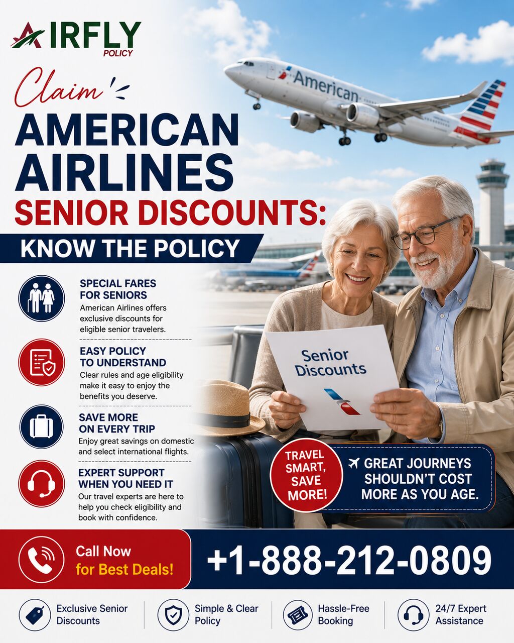 New York, Travel, Claim American Airlines Senior Discounts: Know The Policy