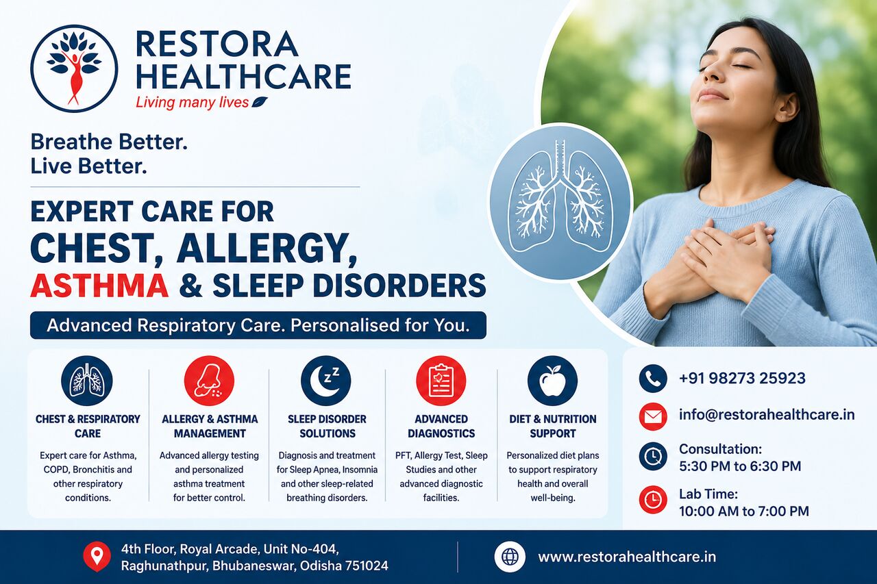 Bhubaneswar, Health, Best Pulmonologist - Restora Healthcare