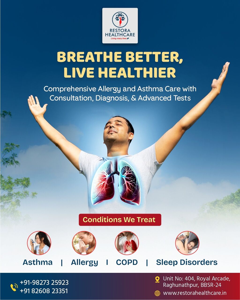 Bhubaneswar, Health, Best Pulmonologist - Restora Healthcare