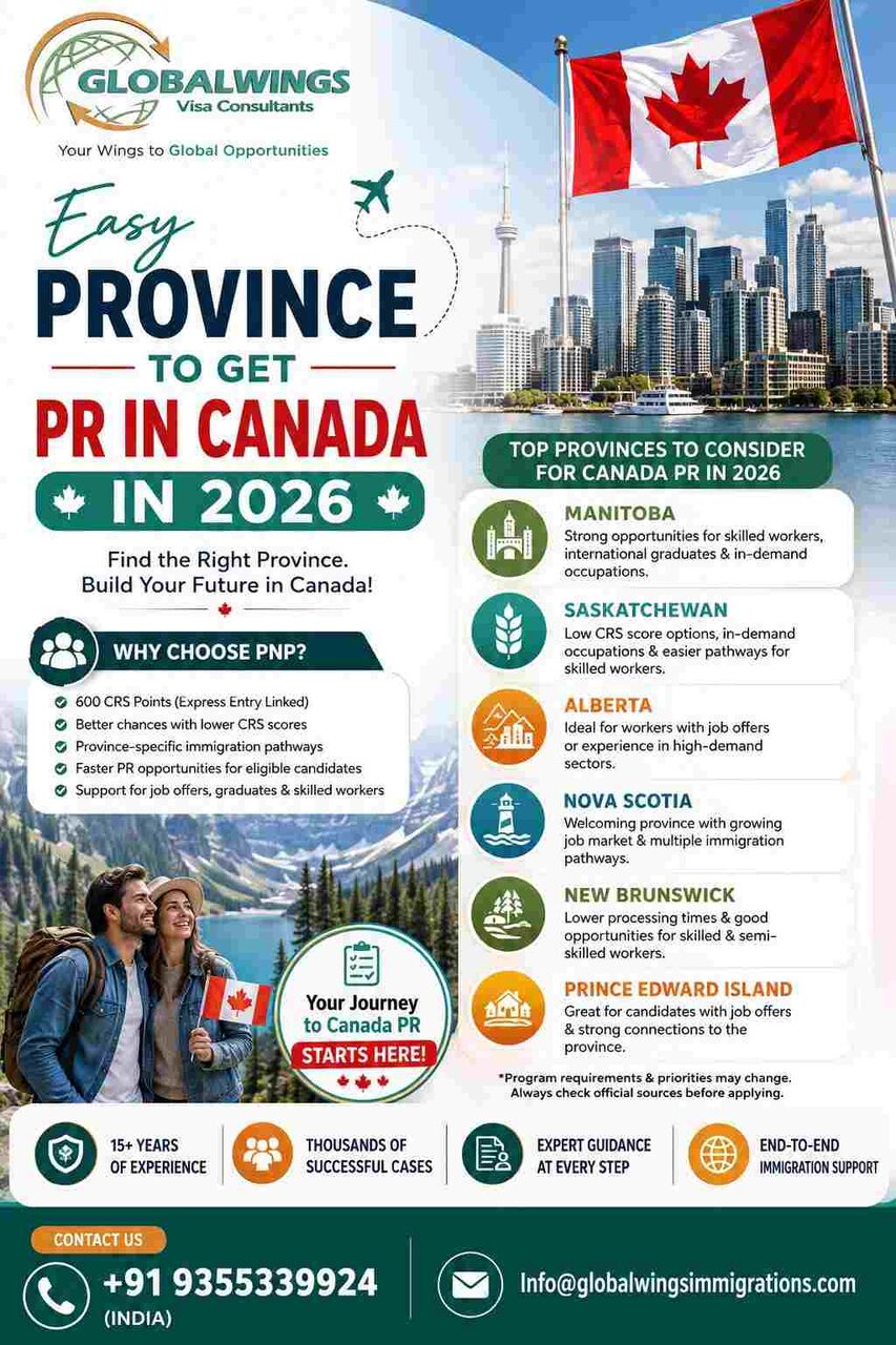 New Delhi, Counseling, Which Province Gives The Best Chance For Canada PR In 2026? PNP Guide