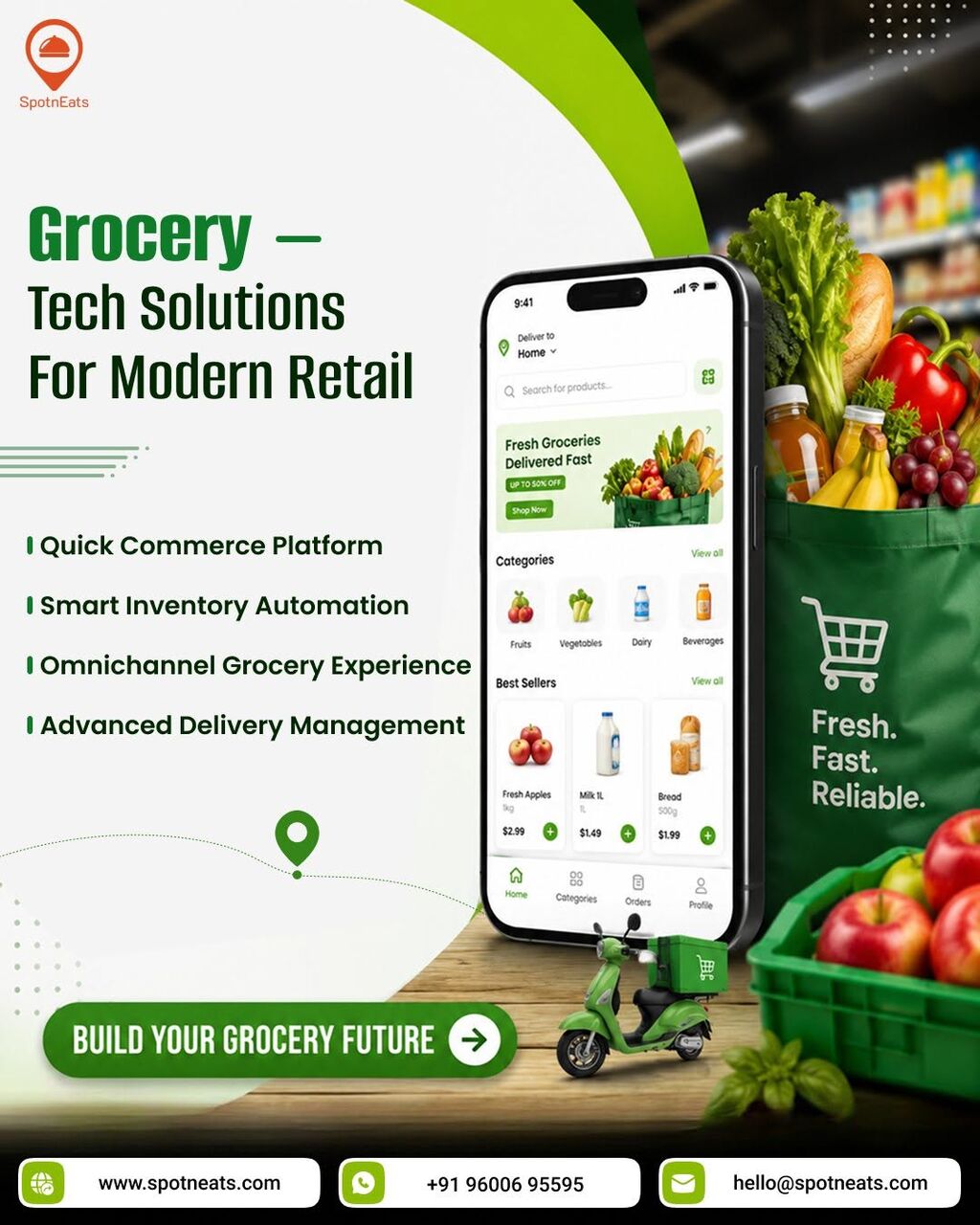 Washington DC, Business, Launch Your Grocery Delivery Business With SpotnEats Grocery Delivery Software