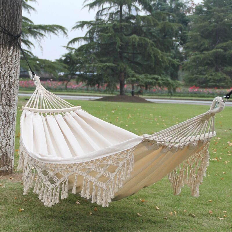 Melbourne, Sporting Goods, AUD 172,  Best Double Outdoor Camping Tassel Canvas Hammock In Australia
