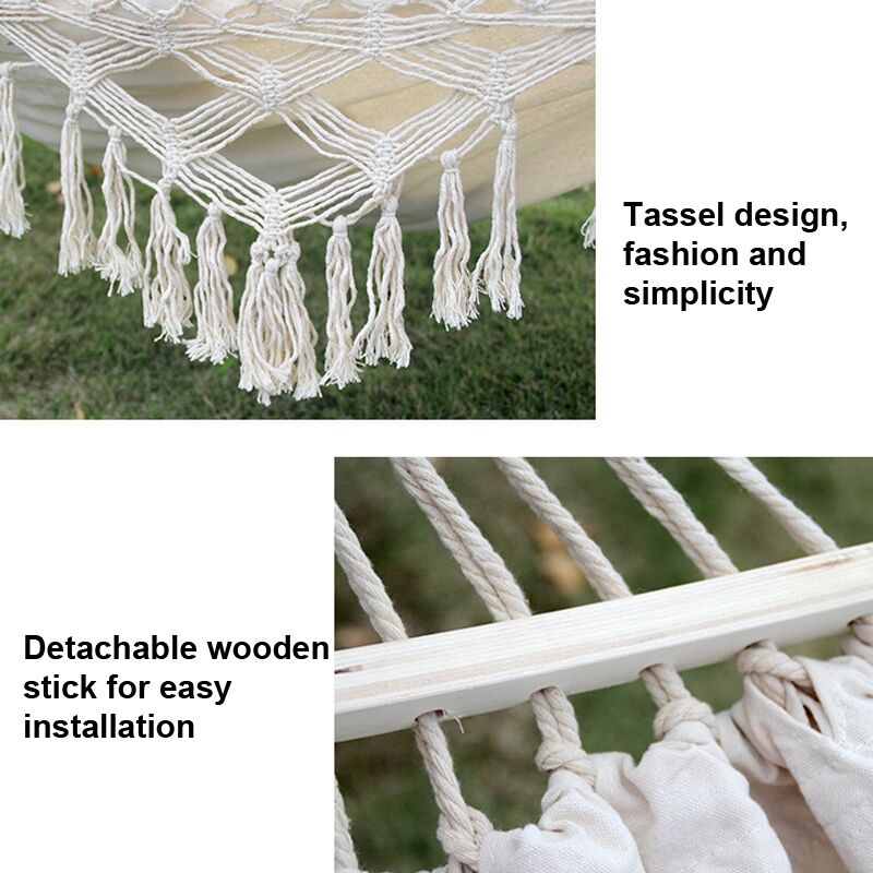 Melbourne, Sporting Goods, AUD 172,  Best Double Outdoor Camping Tassel Canvas Hammock In Australia