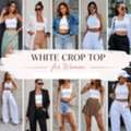 INR 399,  Loose Fit Boxy White Crop Top For Women &ndash; Pure Streetwear Vibe