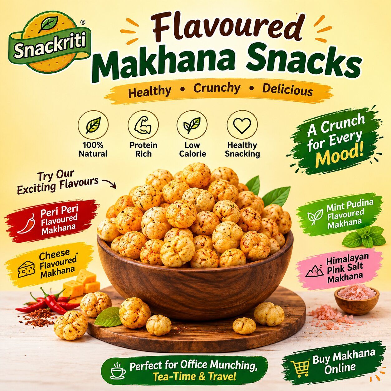 Mumbai, Food, Flavoured Makhana Snacks: Healthy, Crunchy & Delicious Snacking Options