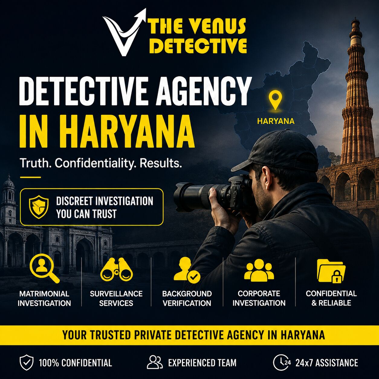 Haryana, Legal, Detective Agency In Haryana | Trusted Private & Female Detectives