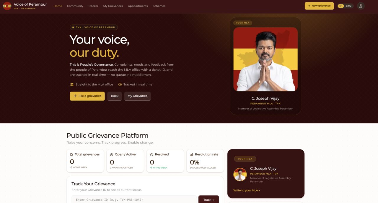 Chennai, Lost & Found, Track Your Grievance Status Online Citizen Grievance Portal
