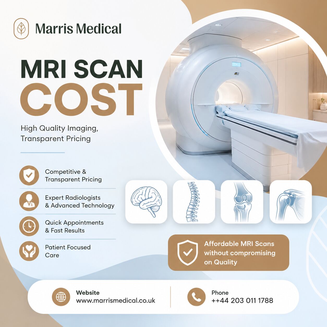 London, Health, What Factors Affect MRI Scan Cost In The UK? Call +44 203 011 1789
