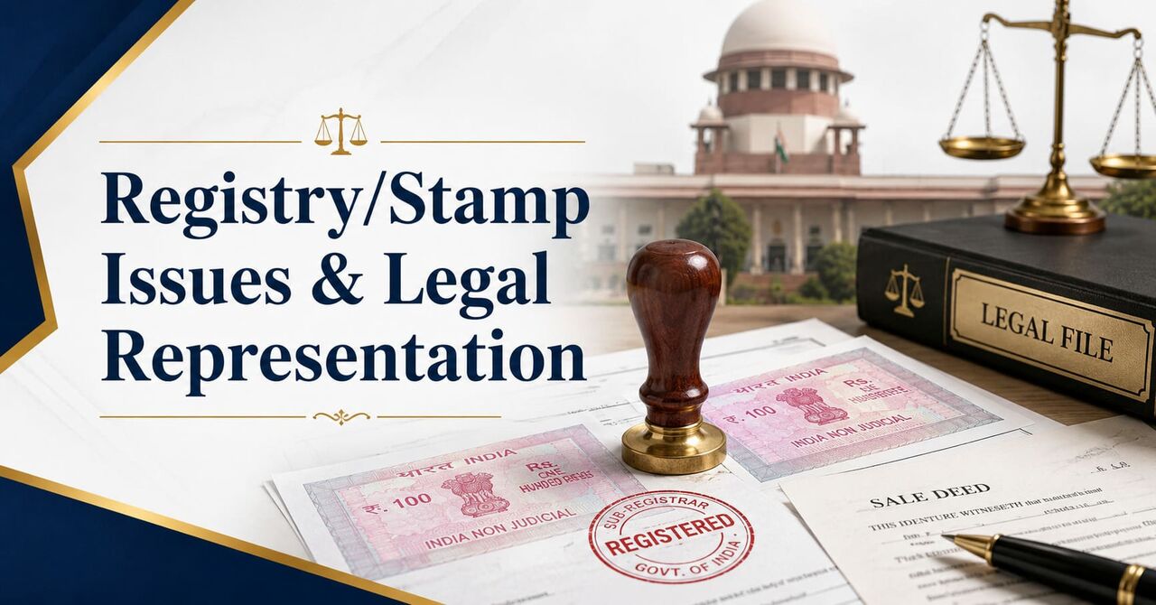 Ghaziabad, Legal, Need Registry And Stamp Issue Legal Representation For Property Matters?