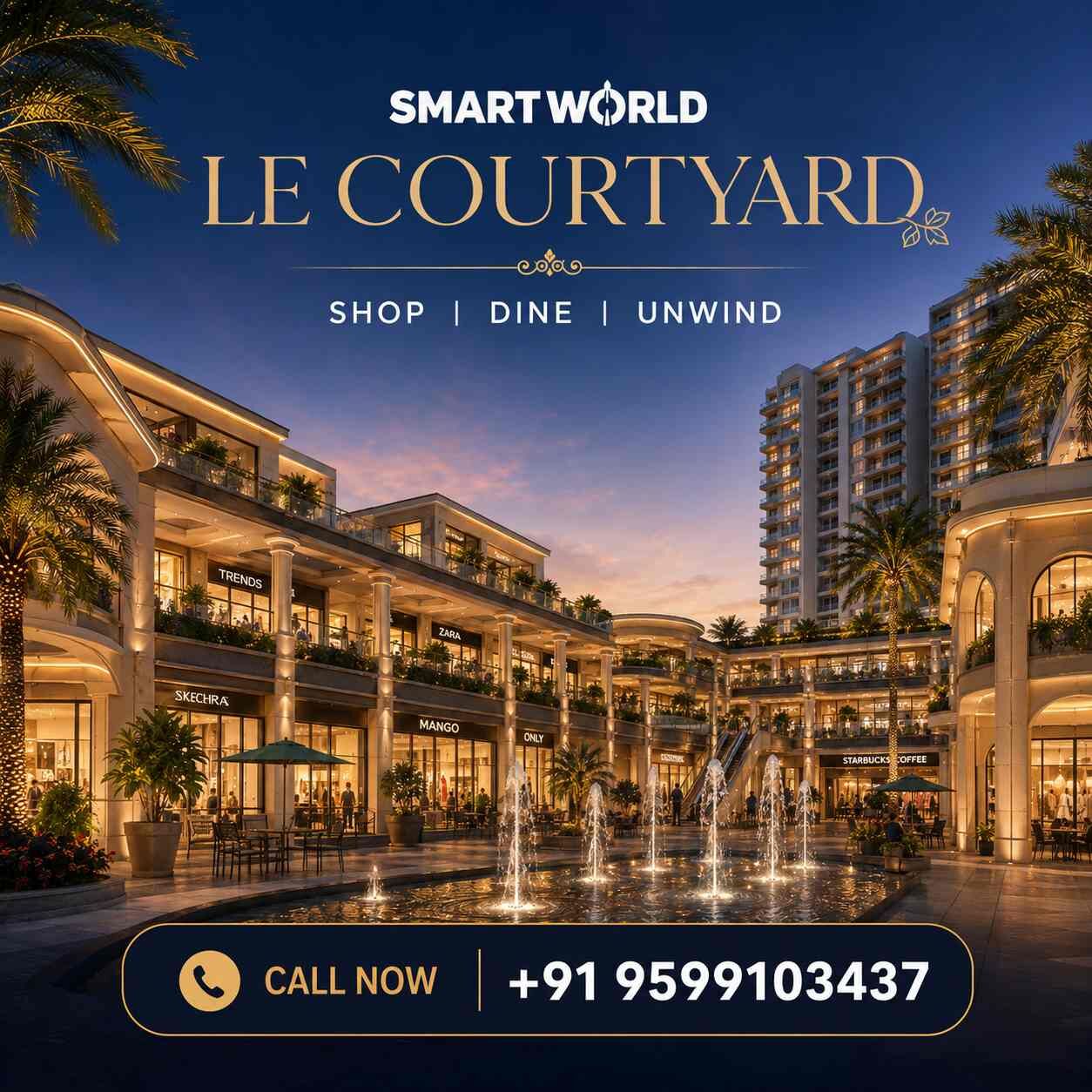 Noida, Shops, Smartworld Le Courtyard &ndash; Smart Investment Opportunity In Noida