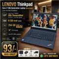 BHD 93,  Thinkpad Core I7 8th Gen Laptop Metal Body 8GB RAM 256GB SSD Win & Office 2024 Free GIFTS