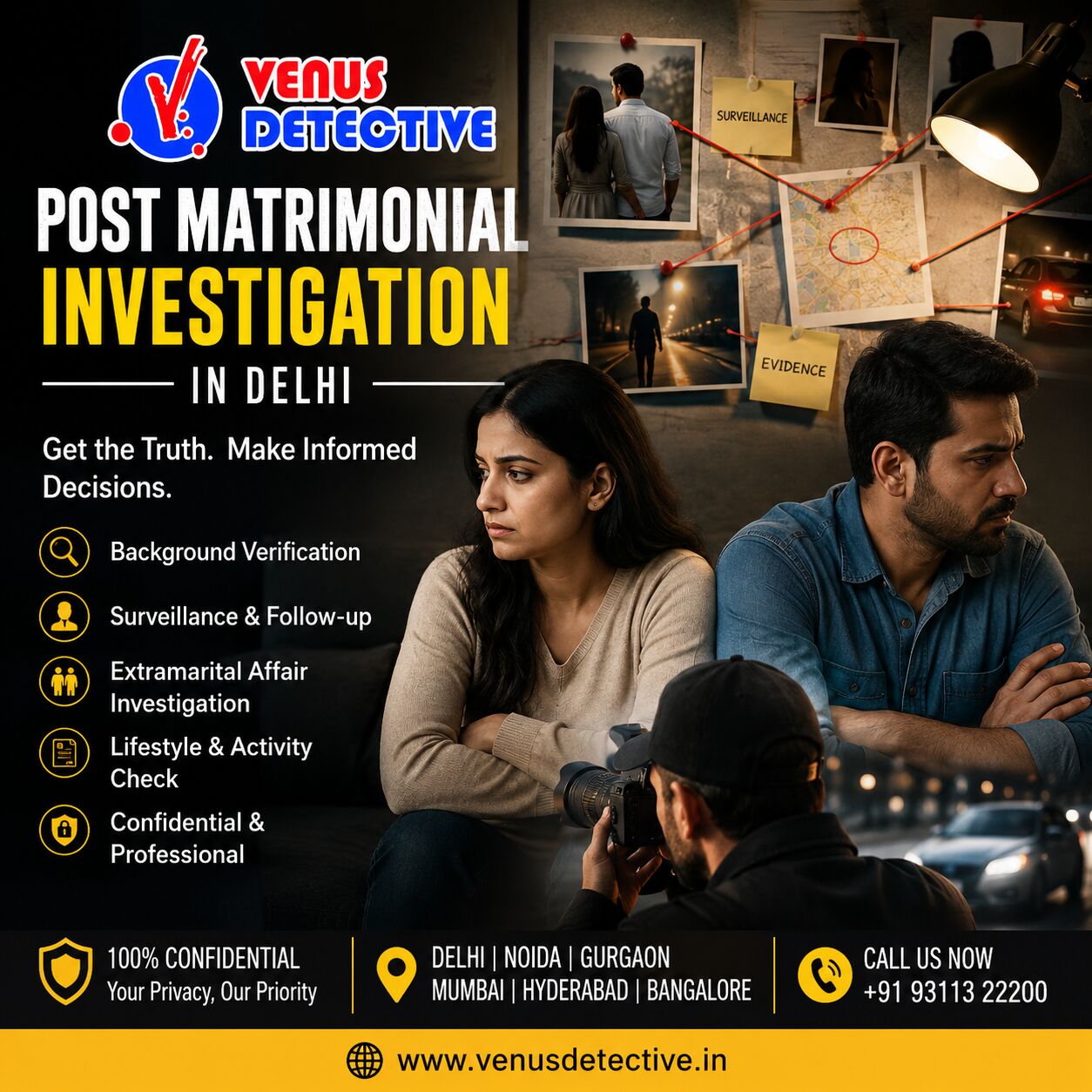 New Delhi, Legal, Post Matrimonial Investigation In Delhi &ndash; Professional Detective Services