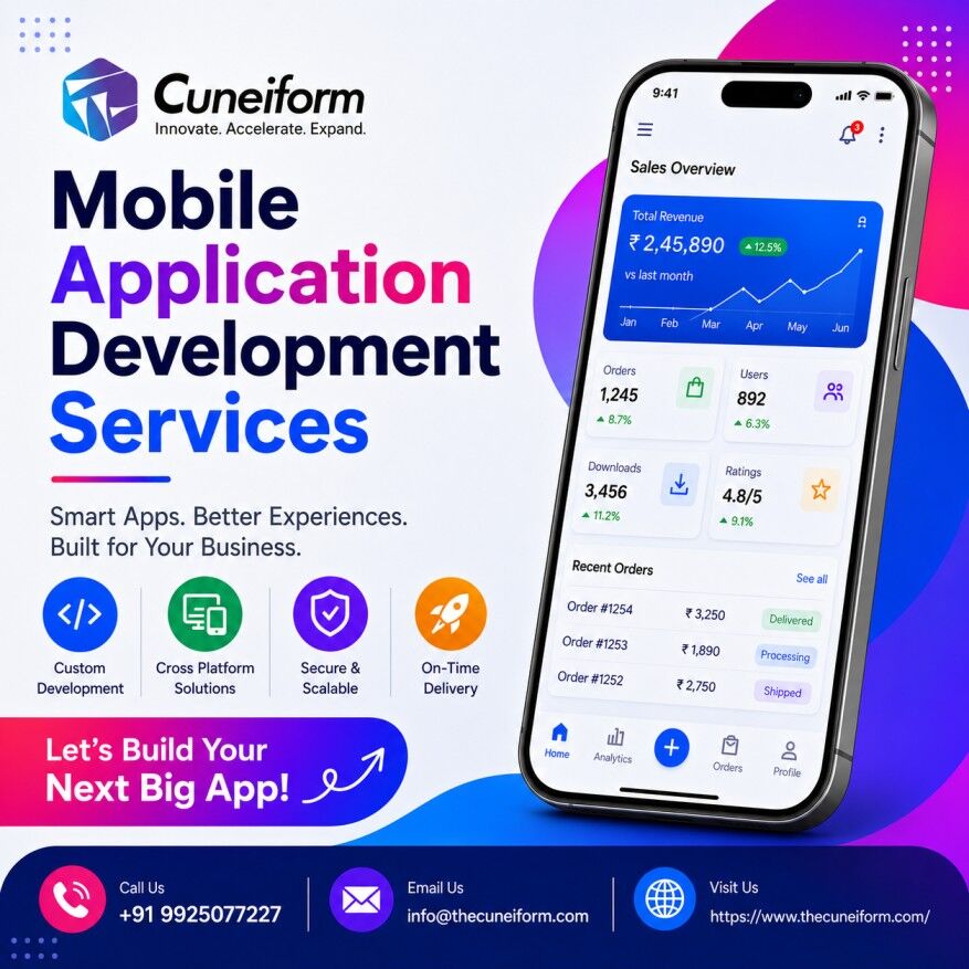 Ahmedabad, Software Development, Mobile Application Development Services With Android & Cross-Platform Apps