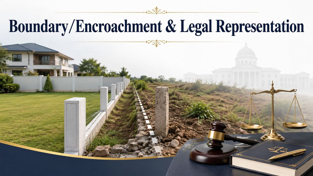 Ghaziabad, Legal, Are You Facing Boundary/Encroachment & Legal Representation Issues?