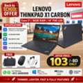 BHD 103,  Special Offer LENOVO X1 Carbon Core I7 7th Generation Laptop 16GB DDR4 RAM 14" FHD Screen