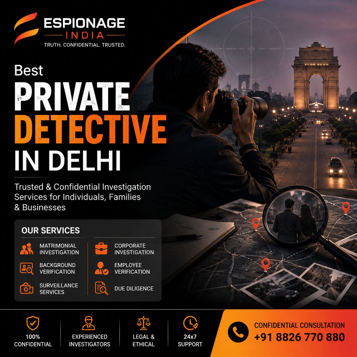 New Delhi, Legal, Best Private Detective In Delhi | Espionage India