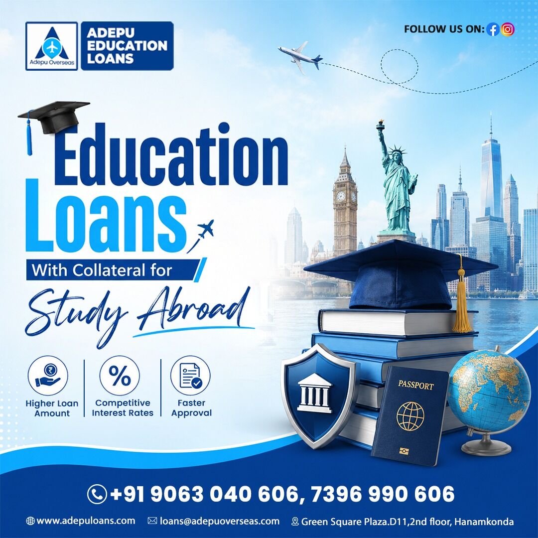 Warangal, Education, Study Abroad Education Loans In Warangal | Education Loan NBFC | Adepu Education Loans