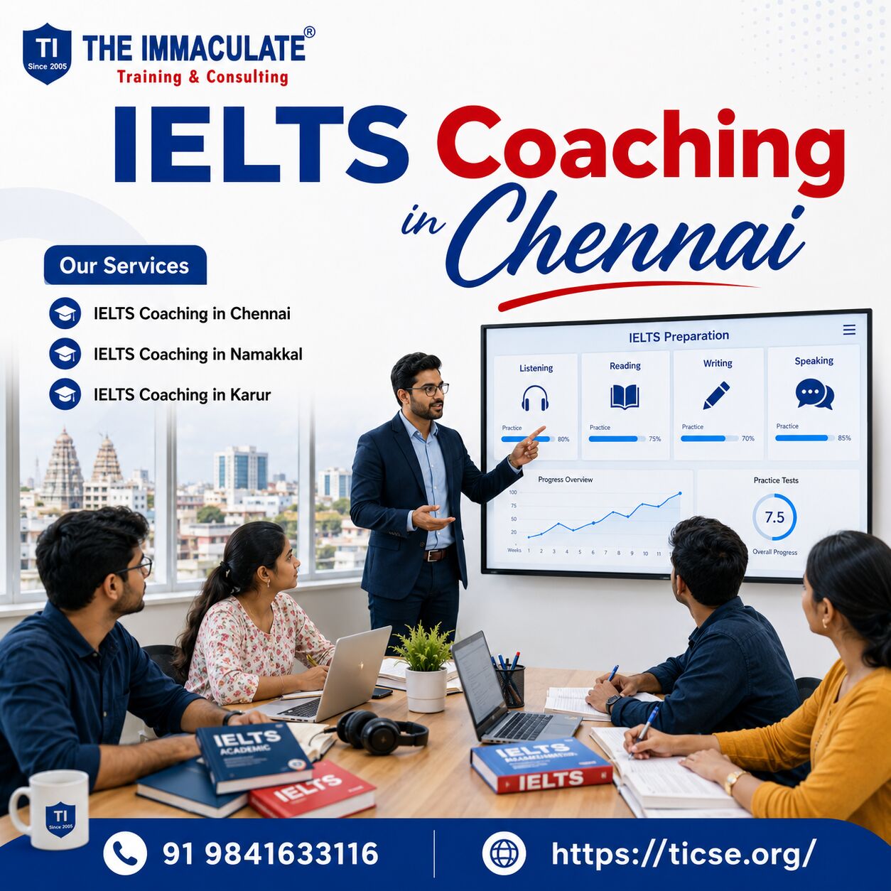 Chennai, Training, IELTS Coaching In Chennai &ndash; Improve Your Overall Band Score