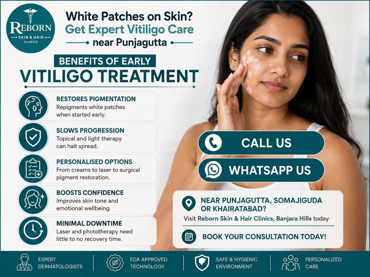 Hyderabad, Health & Beauty Items, INR 5000,  Vitiligo Treatment Near Somajiguda | White Spots On Skin?