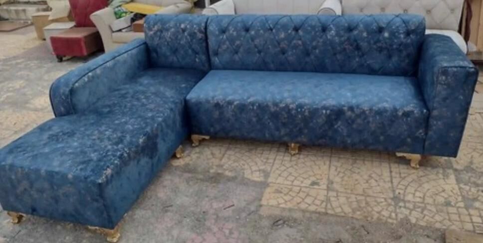 Al Rehab, Furniture, SAR 320,  Blue Sofa Set For Sale