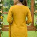 INR 1,  Art Silk Floral Mustard Kurti For Women | Shop Now | Instore